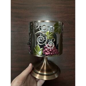 Bath & Body Works Grape and Wine Bottle Design Candle Holder
